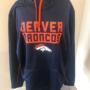 NFL Denver Broncos Navy and Orange Hoodie